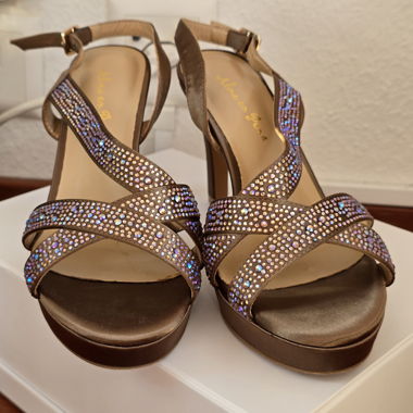 Brown High Heel Sandals