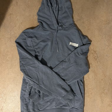 Puma Felpa con Cappuccio blu Tg. M