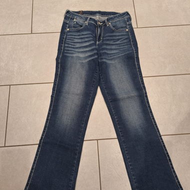 Dark blue jeans