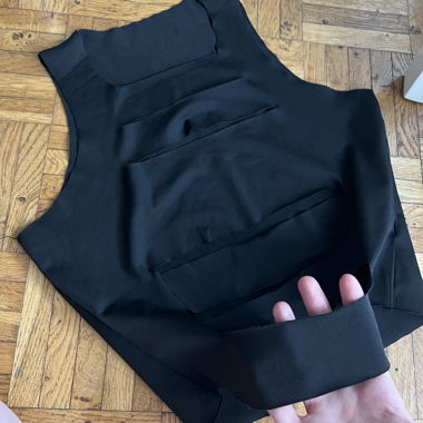 Black Top with Cut-outs