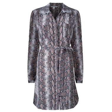 Diane Von Furstenberg 100% Silk Snake Print Dress