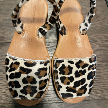 Leopard print sandals