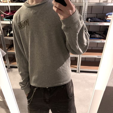 Vintage Polo-Jeans Sweatshirt Grau