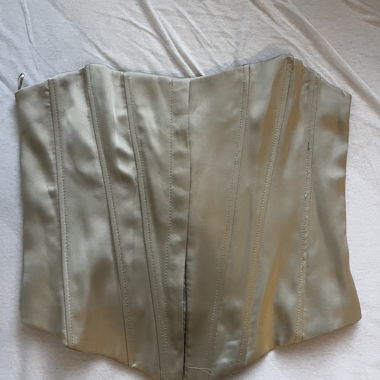 Top corsetto beige