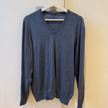 Maglione Loro Piana in cashmere e seta blu - Taglia L