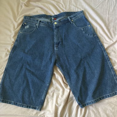 Short jeans blu