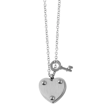 Collana con ciondolo a forma di cuore incidibile