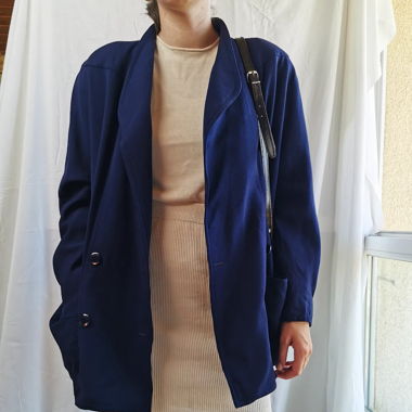 Navy blue vintage blazer