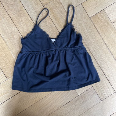 Dark Blue Lace Top