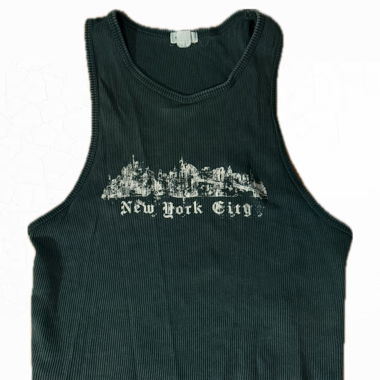 Crop-top costato "New York City" di Garage