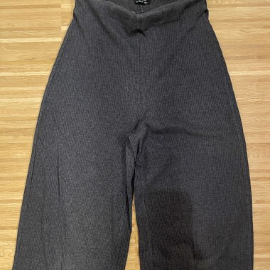 Bershka Ribbed Pants Grey