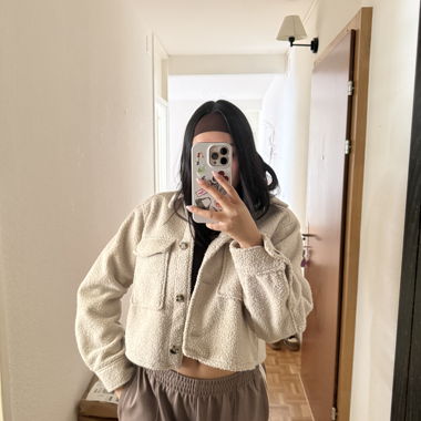Giacca sherpa H&M color écru – Taglia S – Ottime condizioni