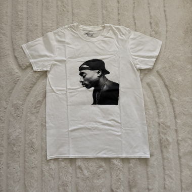 White Tupac 2PAC T-Shirt