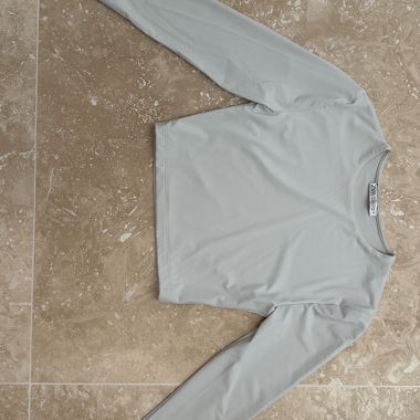 Zara Langarmshirt grau, Gr. S