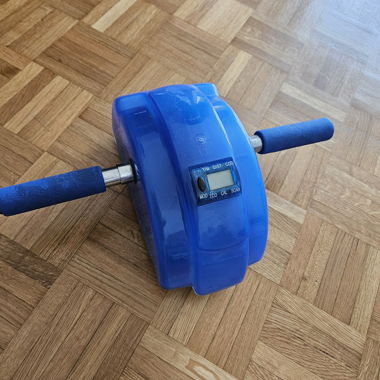 Apparecchio per addominali blu