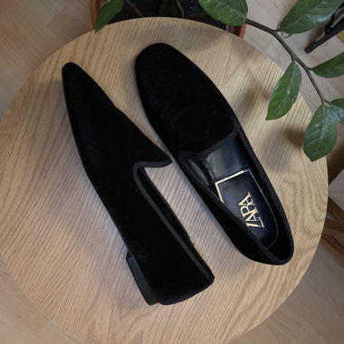 ZARA black loafers Gr. 39