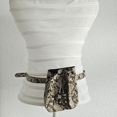 Ceinture sac effet python