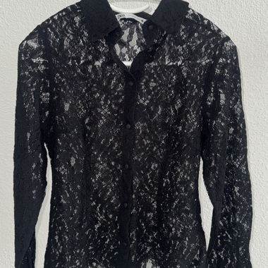 Black Lace Zara Blouse