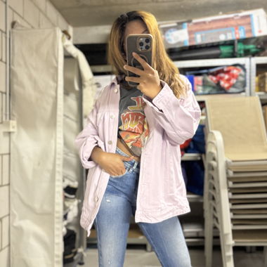 Light Pink Oversized Jacket