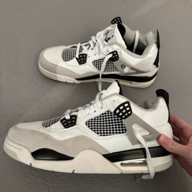 Air Jordan 4 Bianco Nero