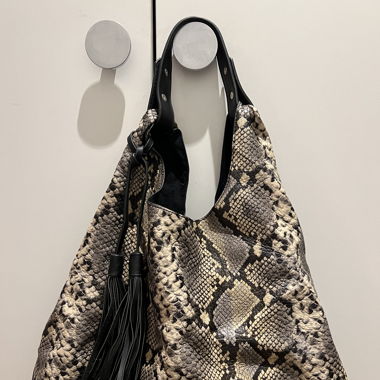 Faux-Leather Croco Bag