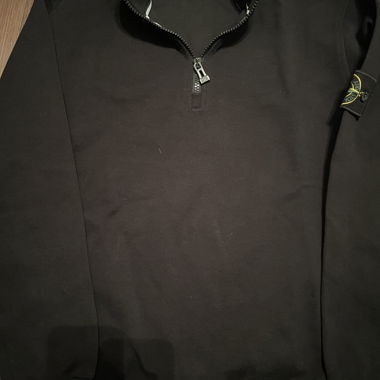 Sweatshirt Stone Island avec demi-fermeture éclair