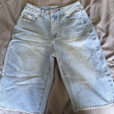Shorts en jean bleu clair