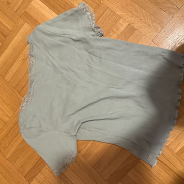 Top t-shirt in pizzo