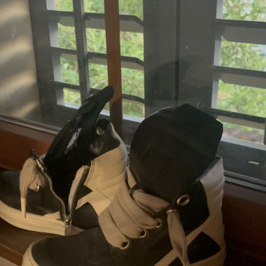 Rick Owens Geobasket à lacets jumbo