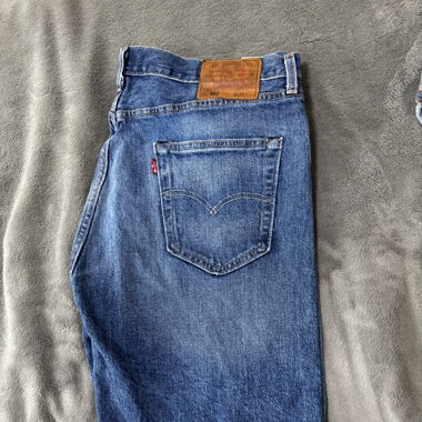 Short Levi’s 501 vintage en jean bleu – Taille W36
