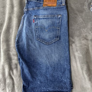 Short Levi’s 501 vintage en jean bleu – Taille W36