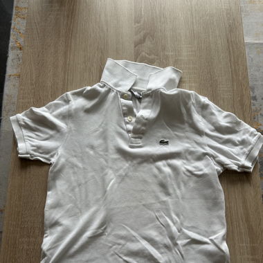 Polo Lacoste blanc 164CM