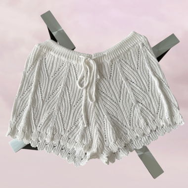 Pantaloncini in maglia traforata