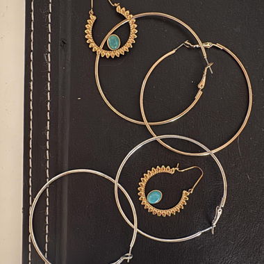 Paquet 3 en 1 : Boucles d'oreilles