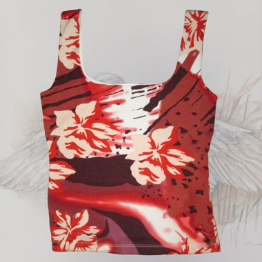 Cute red floral top
