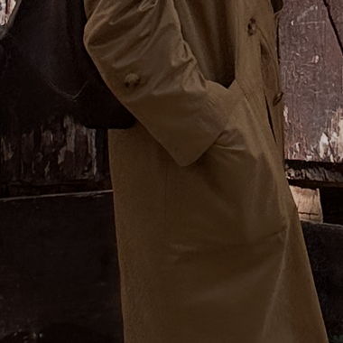 Trench beige/foncé brun