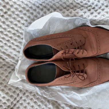 Schnürschuhe Leder 38