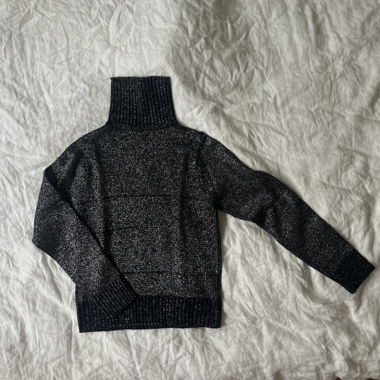 Glitter Turtleneck Pullover
