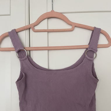 Lila Crop-Top von WEEKDAY