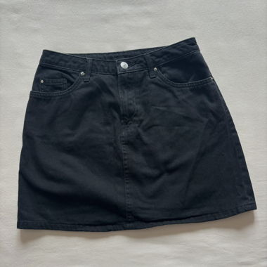 Jupe en jean noire H&M