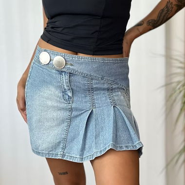 Vintage Plissée Skirt (M)