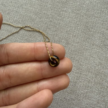 Tigerauge Anhanger Kette