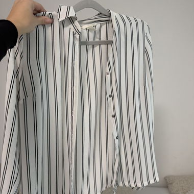 Blusa rigata bianco-nero