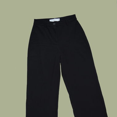 Schwarze Stoffhosen
