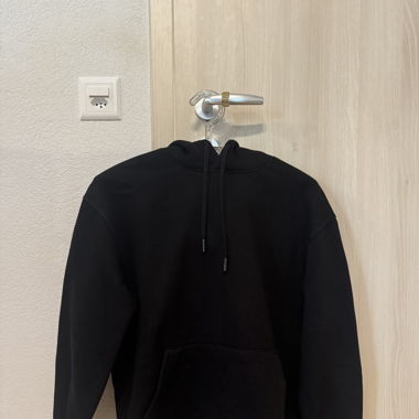 Black oversized hoodie pull&bear