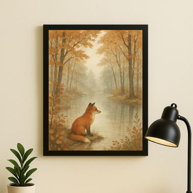 Cadre photo Animaux de la forêt A4