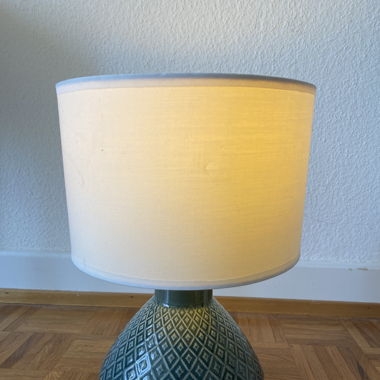 Lampe bleue céramique 