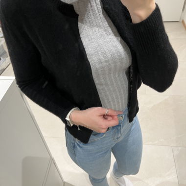 Cardigan in maglia ALLUDE nero S
