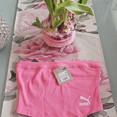 Puma pinkes Bandeau Top S