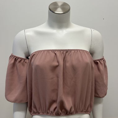 Offshoulder-Top rosa